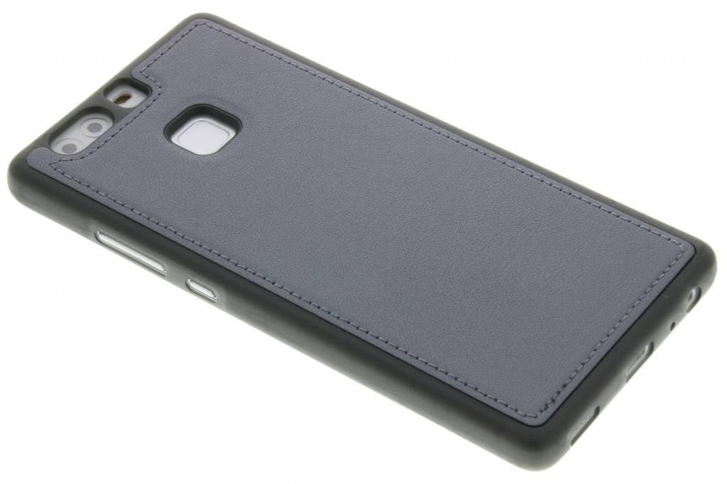 Image of Grijze metallic lederen TPU case voor de Huawei P9