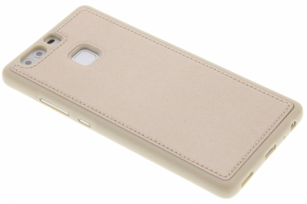 Image of Gouden metallic lederen TPU case voor de Huawei P9