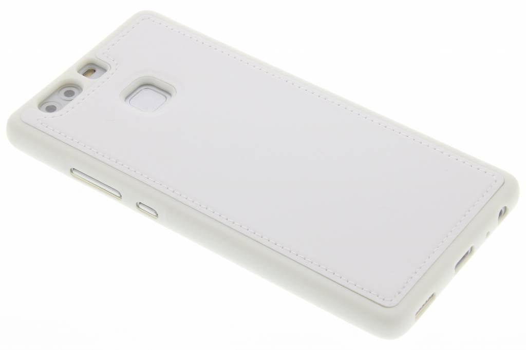 Image of Witte lederen TPU case voor de Huawei P9