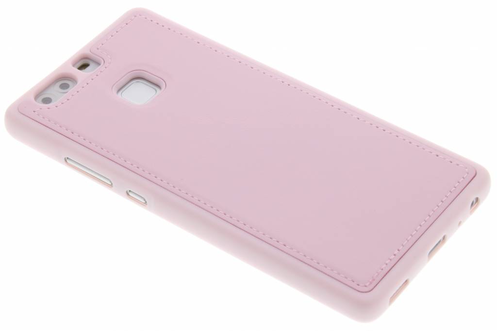 Image of Roze lederen TPU case voor de Huawei P9