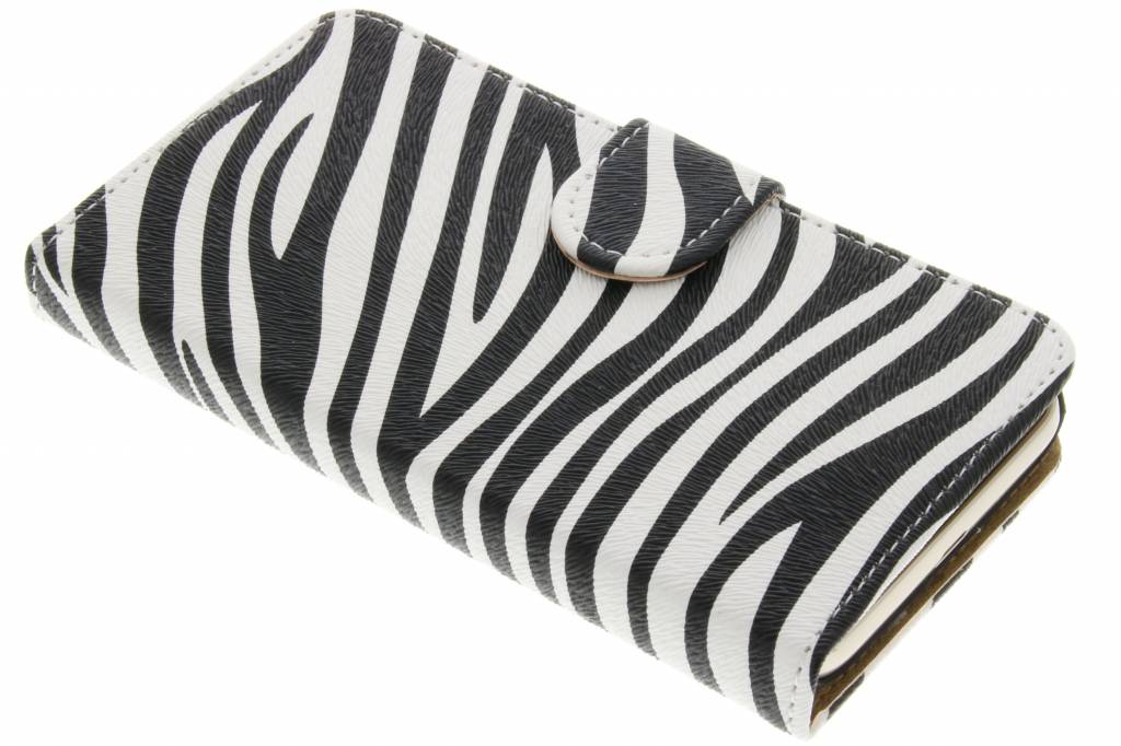 Image of Zebra booktype hoes voor de Samsung Galaxy J1 (2016)