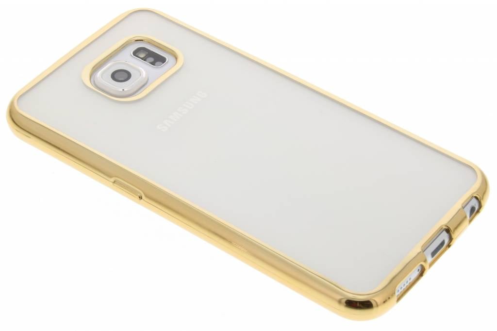 Image of Goud TPU hoesje met metallic rand voor de Samsung Galaxy S6