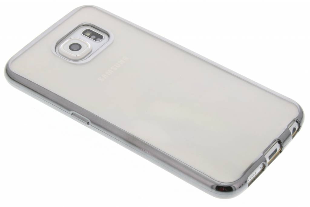 Image of Grijs TPU hoesje met metallic rand voor de Samsung Galaxy S6