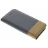 Grijze denim look booktype hoes voor de iPhone 5 / 5s / SE Grijze denim look booktype hoes voor de iPhone 5 / 5s / SE