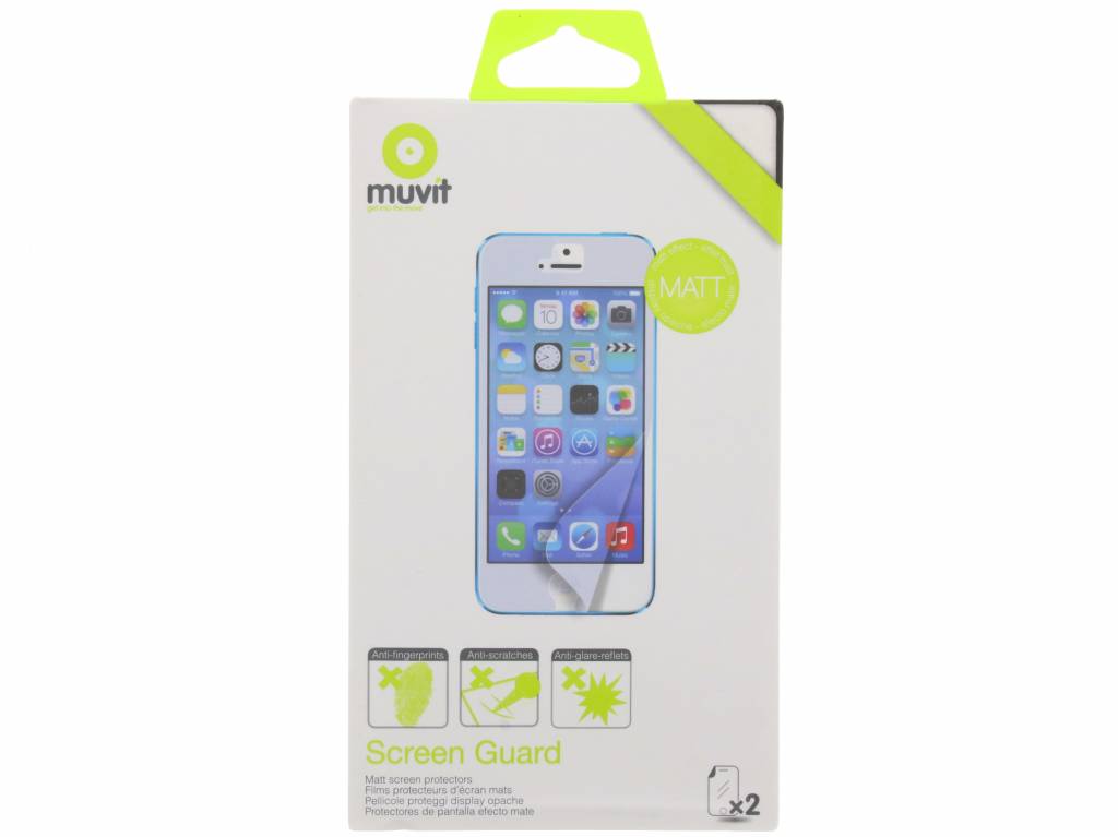 Image of Muvit duo screen protector (1 mat + 1 glossy) voor Apple iP