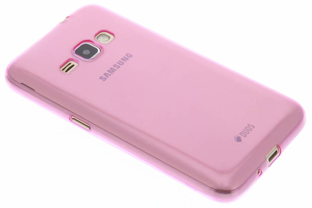 Image of Roze utra thin transparant TPU hoesje voor de Samsung Galaxy J1 (2016)