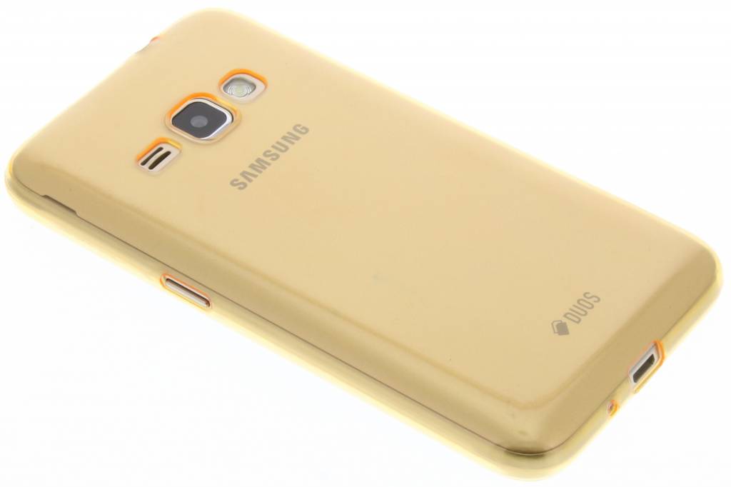 Image of Oranje utra thin transparant TPU hoesje voor de Samsung Galaxy J1 (2016)