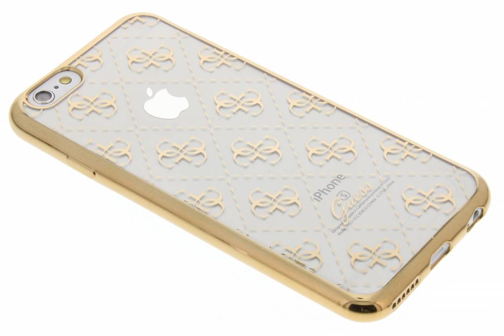 Image of Guess TPU Transparant case 4G - goud - voor iPhone 6/6S