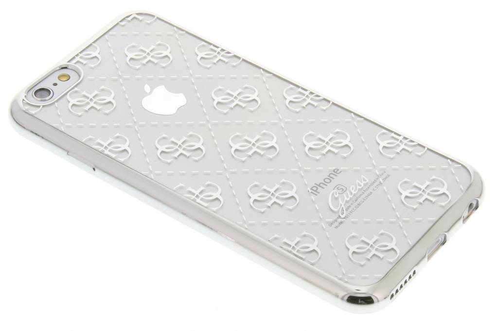 Image of Guess TPU Transparant case 4G - zilver - voor iPhone 6/6S