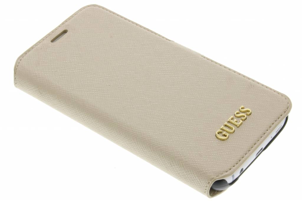 Image of Saffiano Collection Book Case voor de Samsung Galaxy S7 - Beige