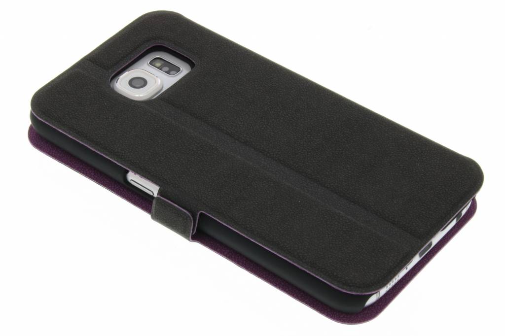 Image of Elegance Book Case voor de Samsung Galaxy S6 - Paars/grijs