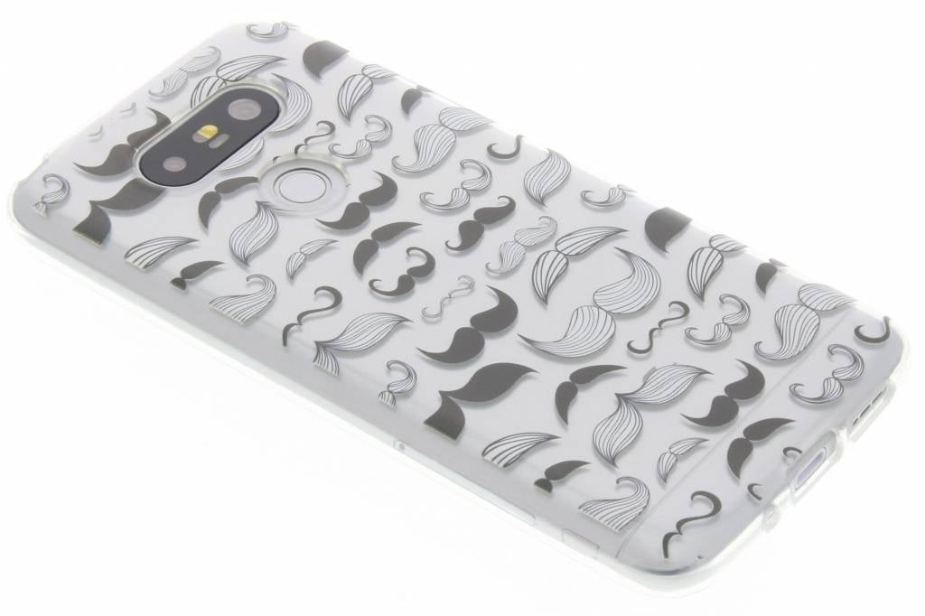 Image of Mustache design TPU siliconen hoesje voor de LG G5 (SE)