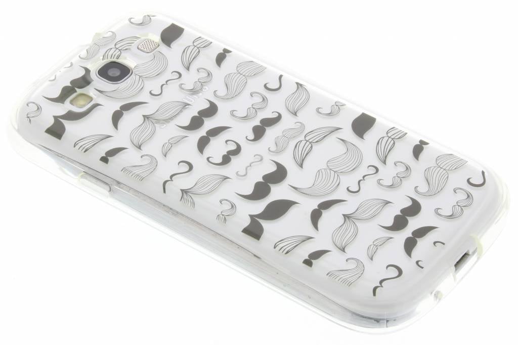 Image of Mustache design TPU siliconen hoesje voor de Samsung Galaxy S3 / Neo