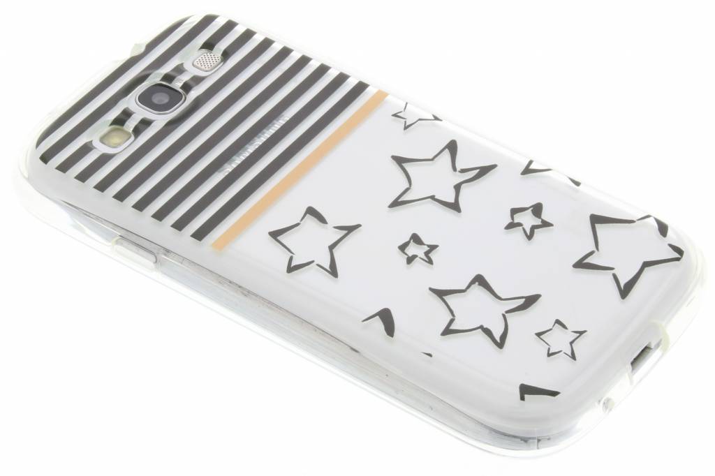 Image of Streep design TPU siliconen hoesje voor de Samsung Galaxy S3 / Neo