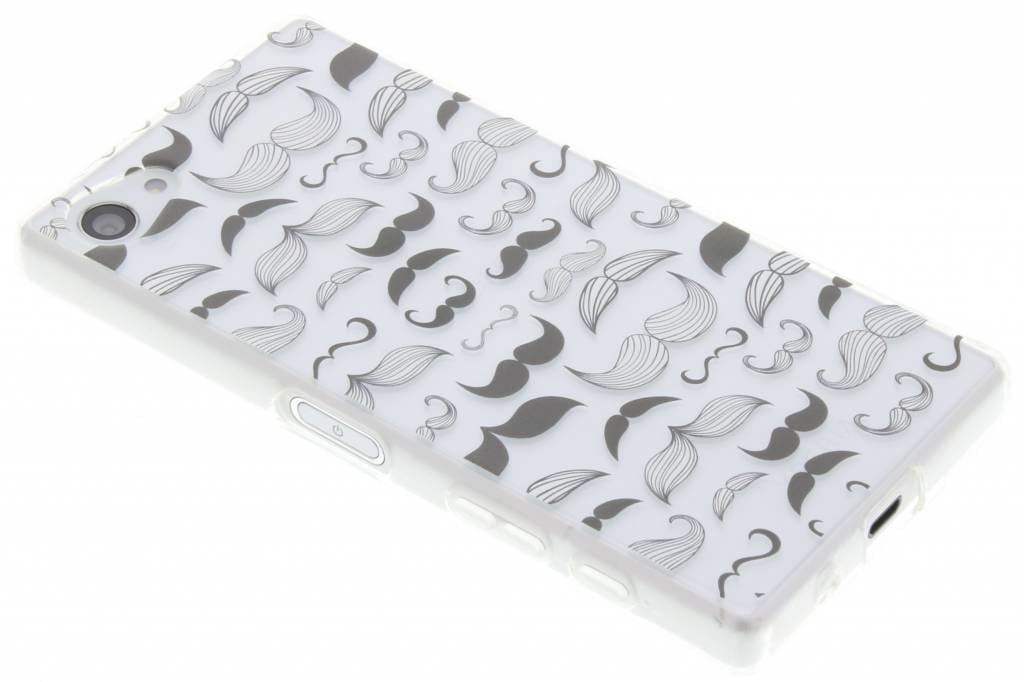 Image of Mustache design TPU siliconen hoesje voor de Sony Xperia Z5 Compact