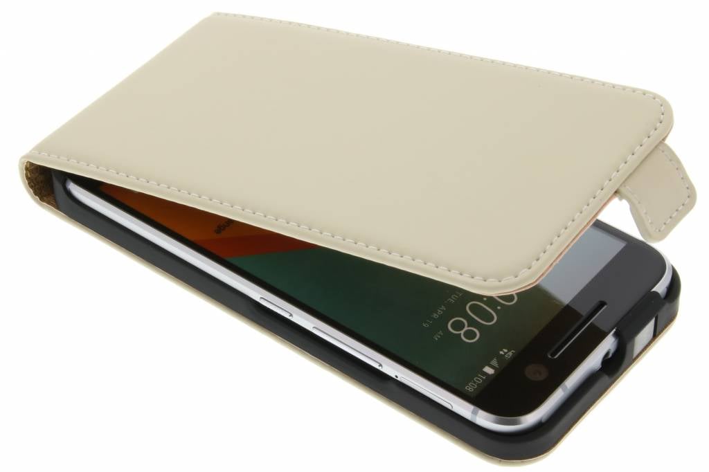 Image of Luxe Flipcase voor de HTC 10 - Gebroken wit