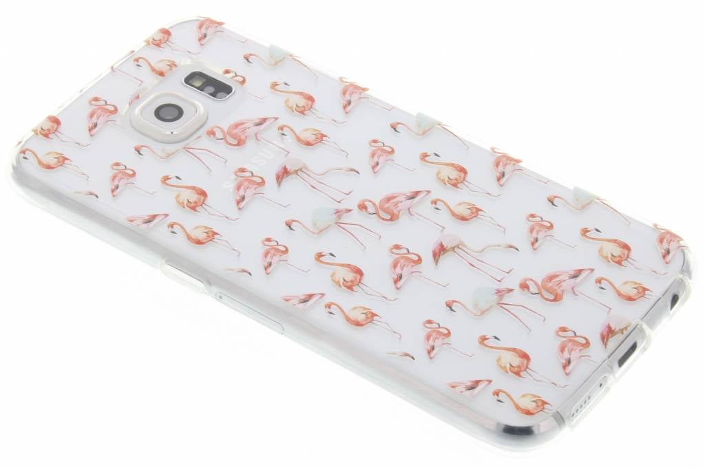 Image of Flamingo design TPU siliconen hoesje voor de Samsung Galaxy S6