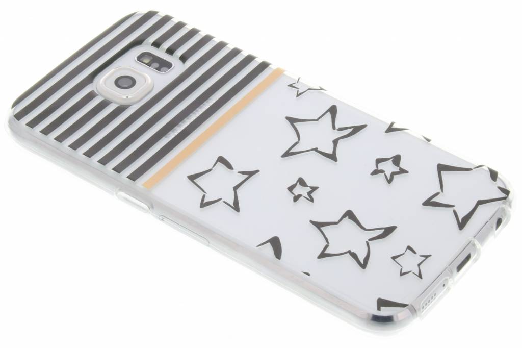 Image of Streep design TPU siliconen hoesje voor de Samsung Galaxy S6