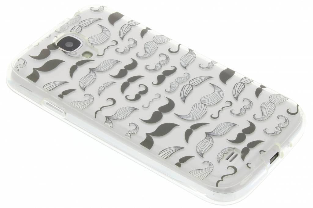 Image of Mustache design TPU siliconen hoesje voor de Samsung Galaxy S4