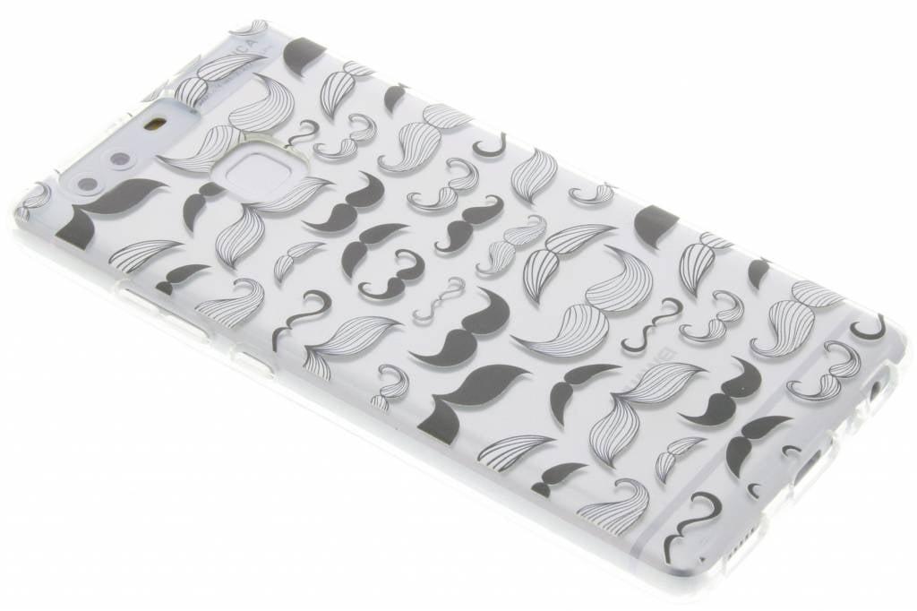 Image of Mustache design TPU siliconen hoesje voor de Huawei P9