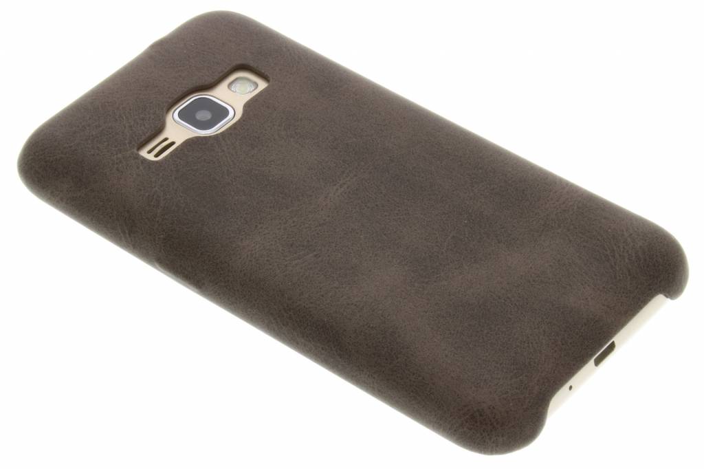 Image of Bruine TPU Leather Case voor de Samsung Galaxy J1 (2016)