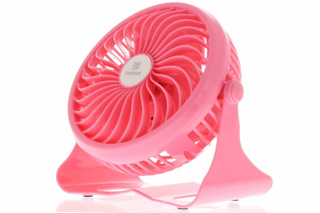 Image of USB ventilator met standaard - Roze