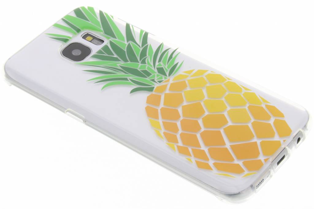 Image of Transparant ananas design TPU hoesje voor de Samsung Galaxy S7 Edge