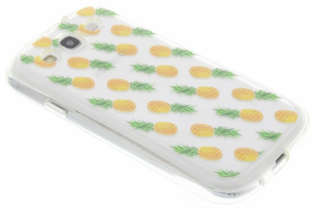 Image of Transparant ananas design TPU hoesje voor de Samsung Galaxy S3