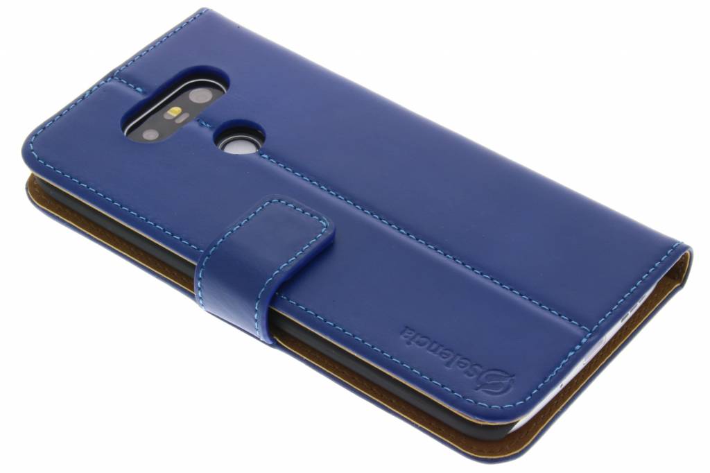Image of Luxe Lederen Booktype hoes voor de LG G5 (SE) - Blauw