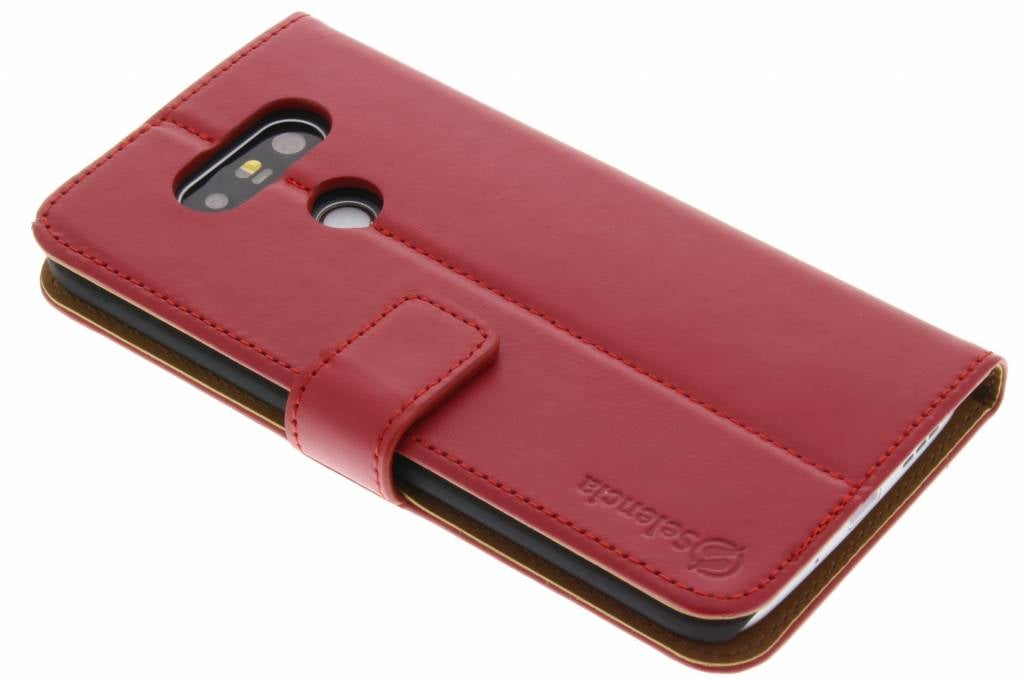 Image of Luxe Lederen Booktype hoes voor de LG G5 (SE) - Rood
