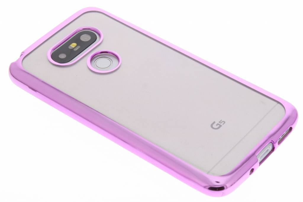 Image of Roze TPU hoesje met metallic rand voor de LG G5 (SE)