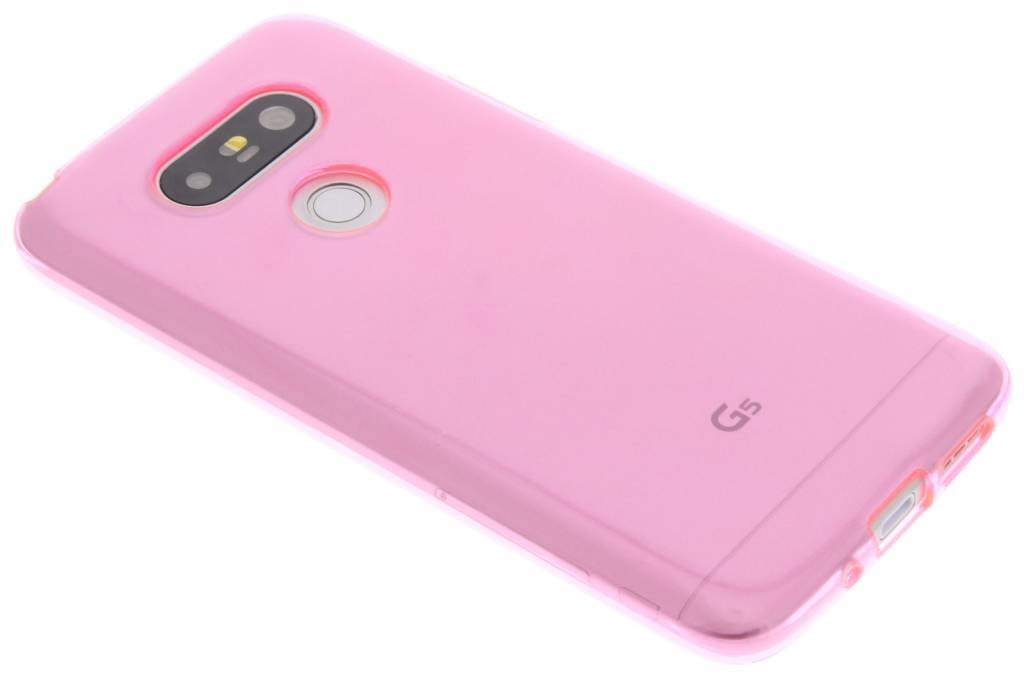 Image of Roze transparante gel case voor de LG G5 (SE)