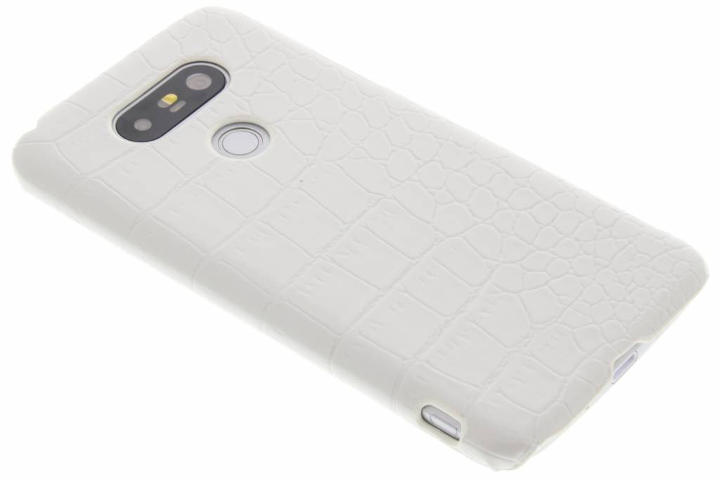 Image of Wit krokodil design hardcase hoesje voor de LG G5 (SE)