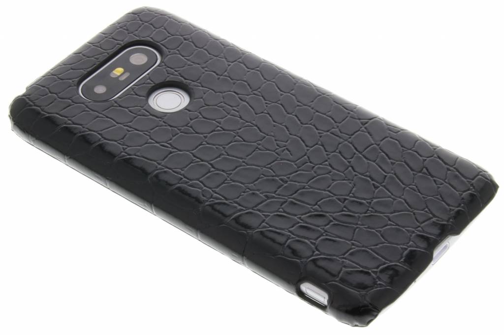 Image of Zwart krokodil design hardcase hoesje voor de LG G5 (SE)