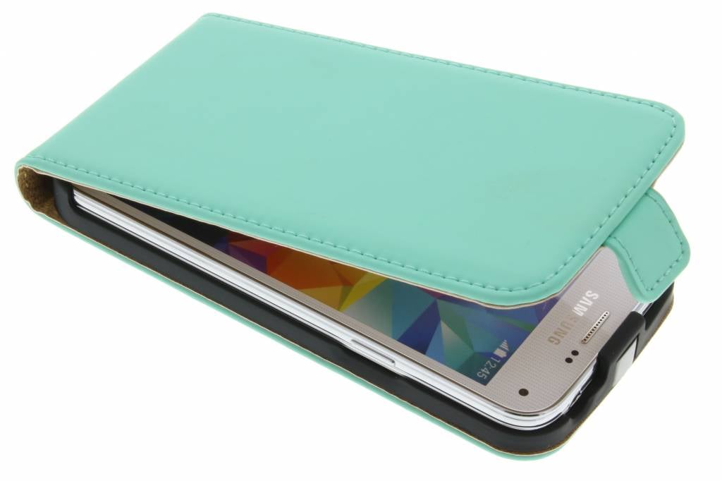 Image of Luxe Flipcase voor de Samsung Galaxy S5 Mini - Mintgroen