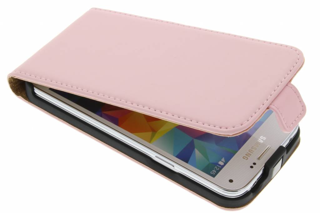 Image of Luxe Flipcase voor de Samsung Galaxy S5 Mini - Poederroze