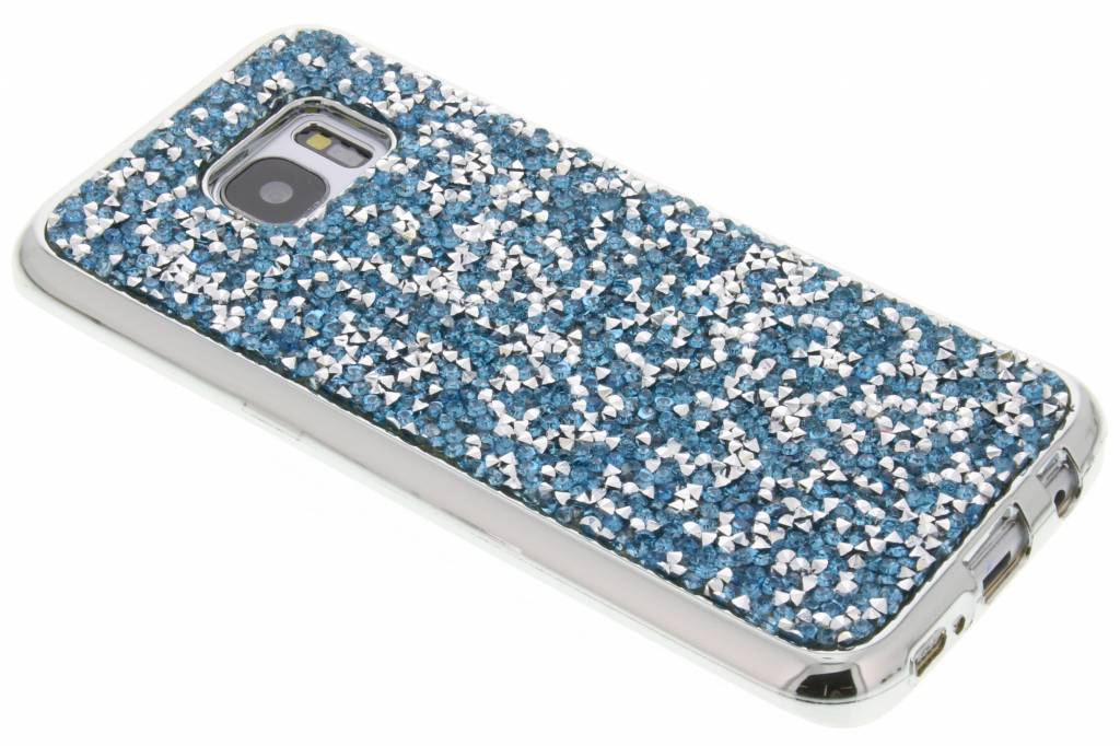 Image of Blauw blingbling TPU hoesje voor de Samsung Galaxy S7 Edge