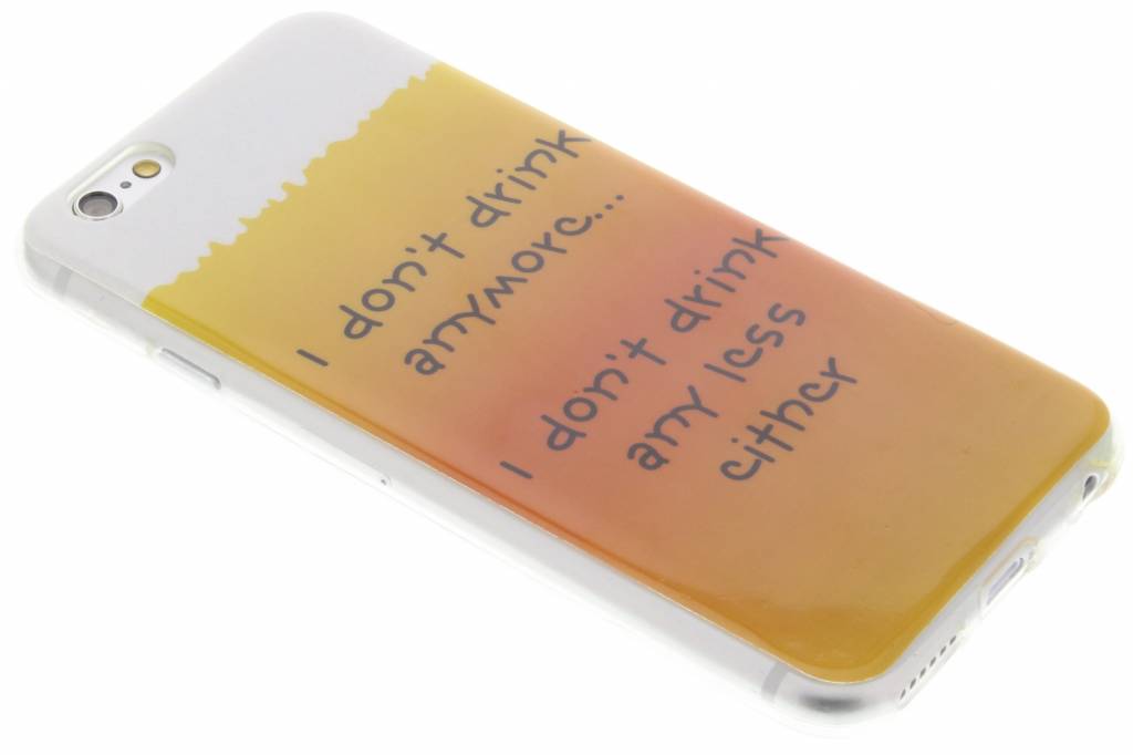 Image of Drink design TPU siliconen hoesje voor de iPhone 6 / 6s