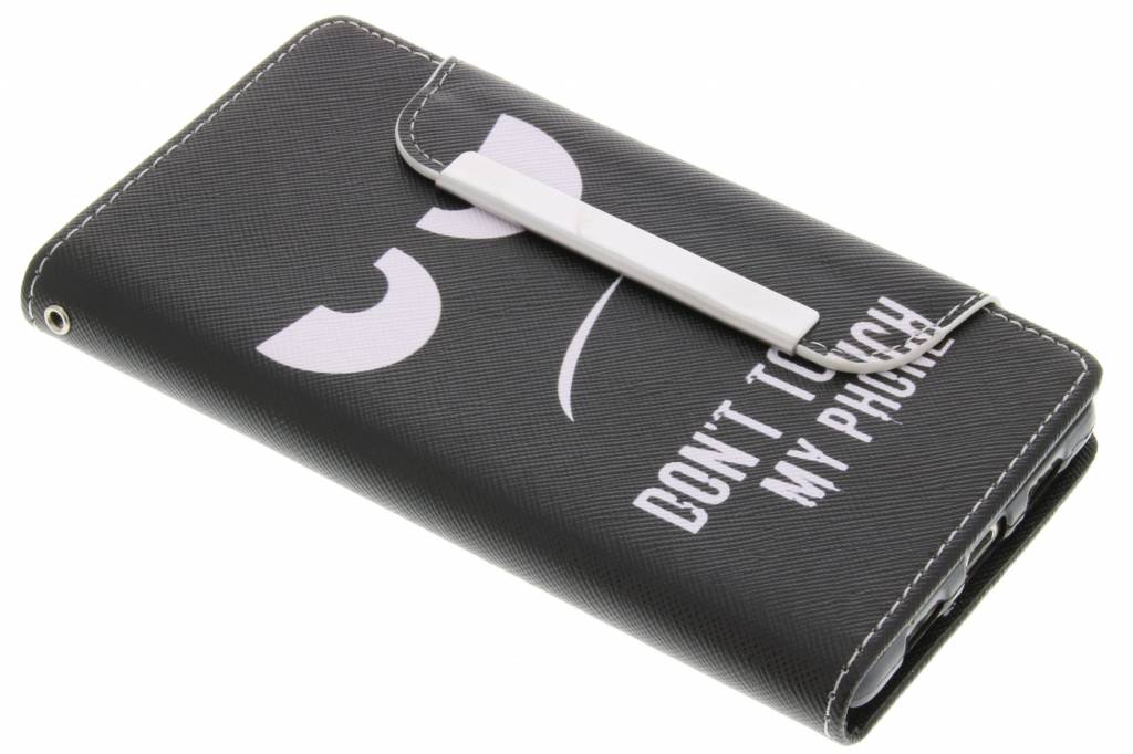 Image of Don't touch my phone design TPU Wallet Case voor de Huawei P8 Lite