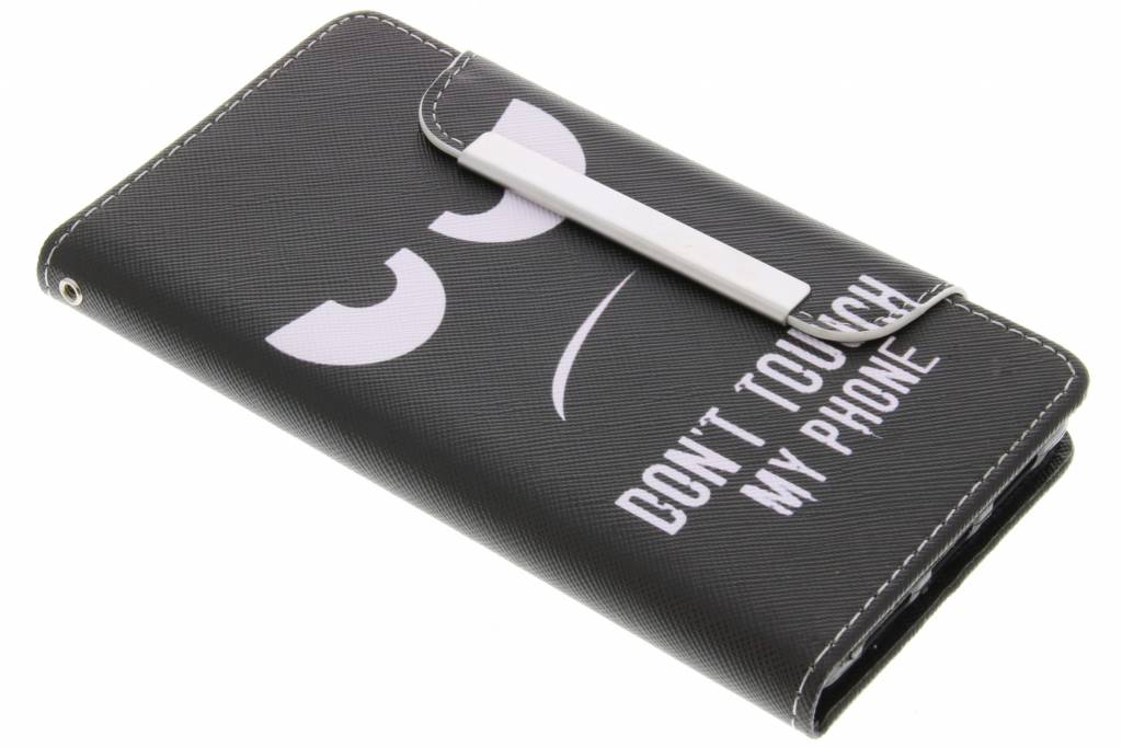 Image of Don't touch my phone design TPU Wallet Case voor de Huawei P9 Lite