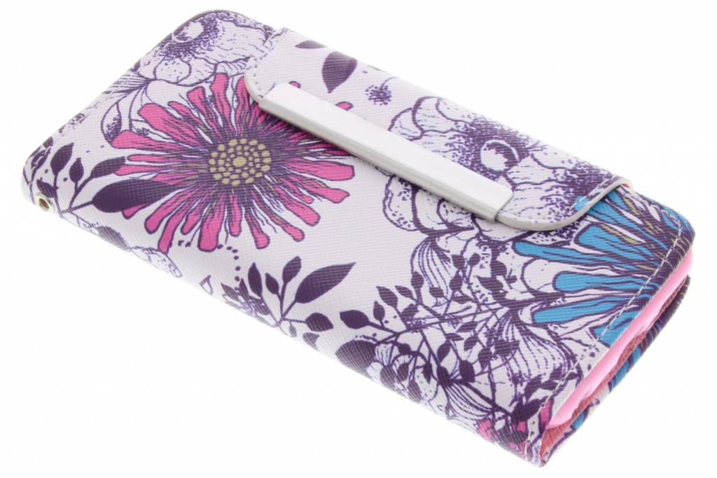 Image of Bloemen design TPU Wallet Case voor de iPod Touch 5g / 6