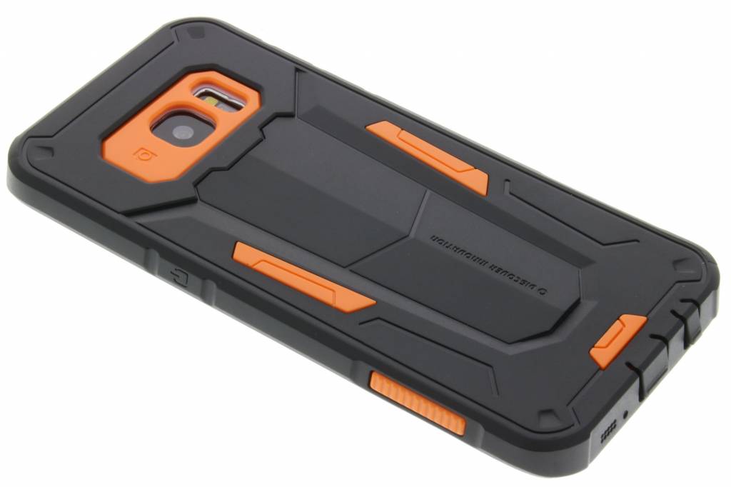 Image of Defender Case voor de Samsung Galaxy S7 Edge - Zwart / oranje