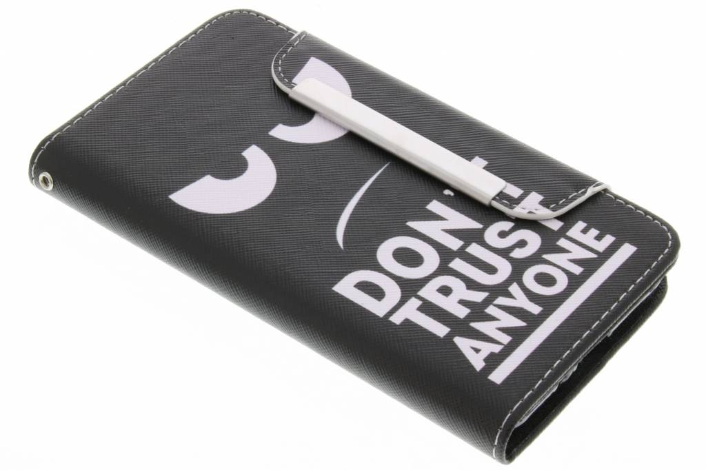 Image of Don't trust anyone design TPU Wallet Case voor de Samsung Galaxy Grand Prime