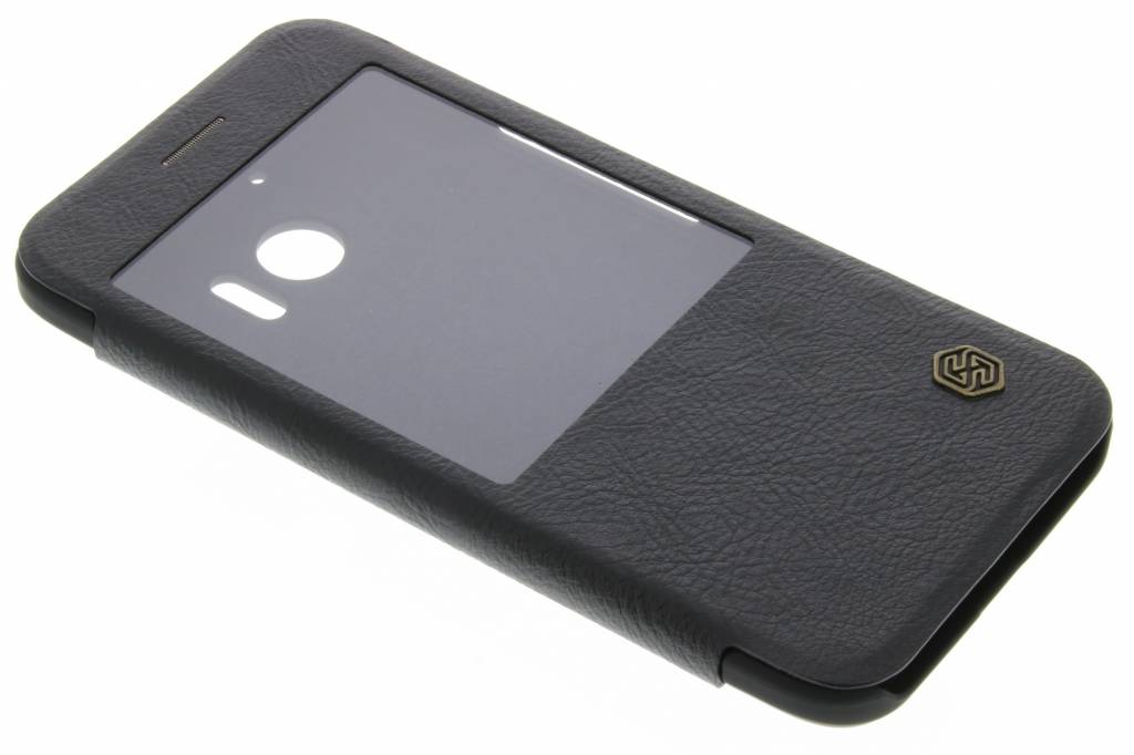 Image of Leather Case met venster voor de HTC 10 - Zwart
