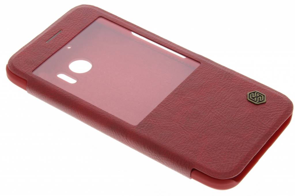 Image of Leather Case met venster voor de HTC 10 - Rood