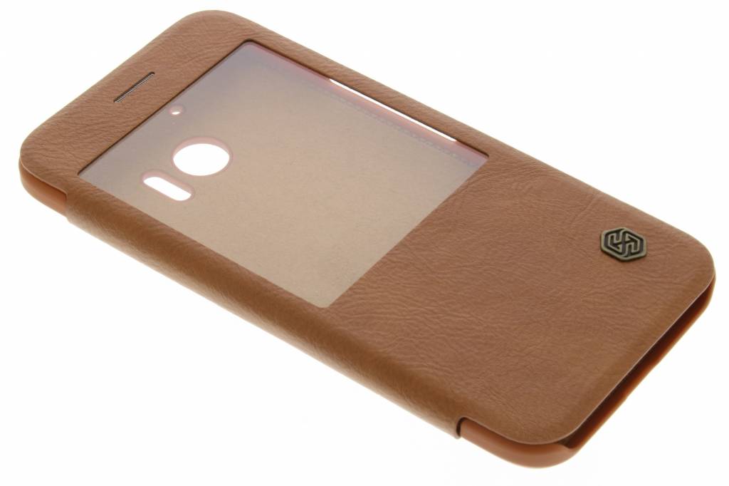Image of Leather Case met venster voor de HTC 10 - Bruin