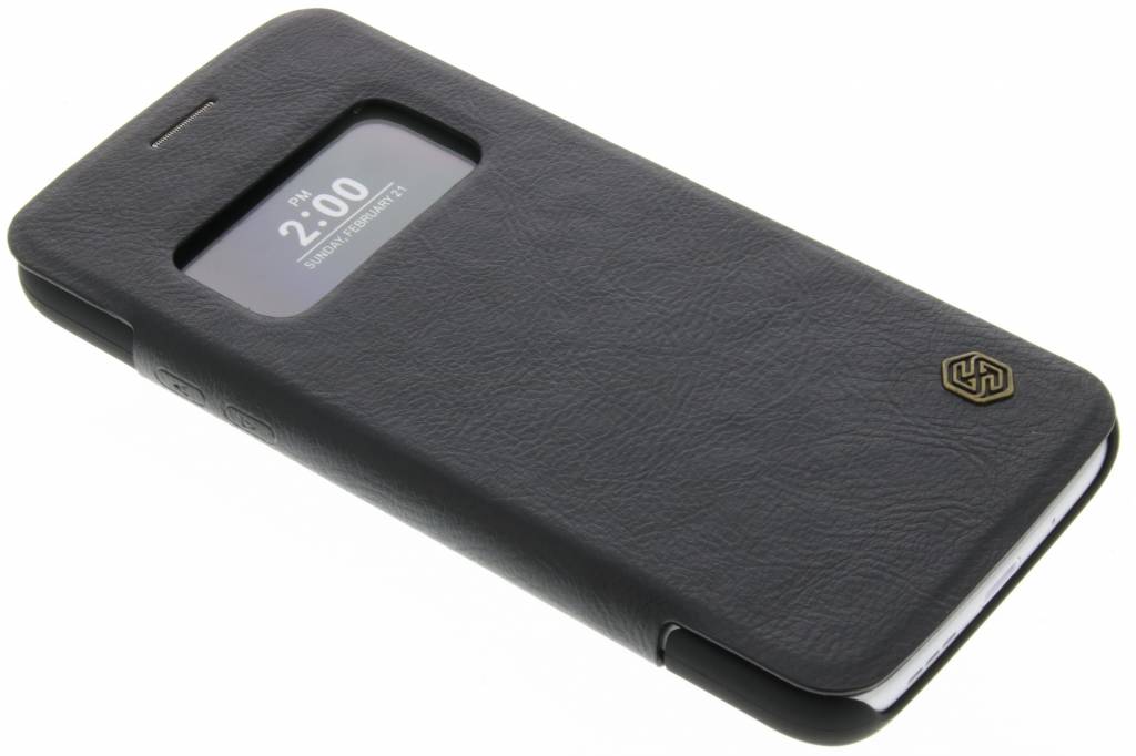 Image of Leather Case met venster voor de LG G5 (SE) - Zwart