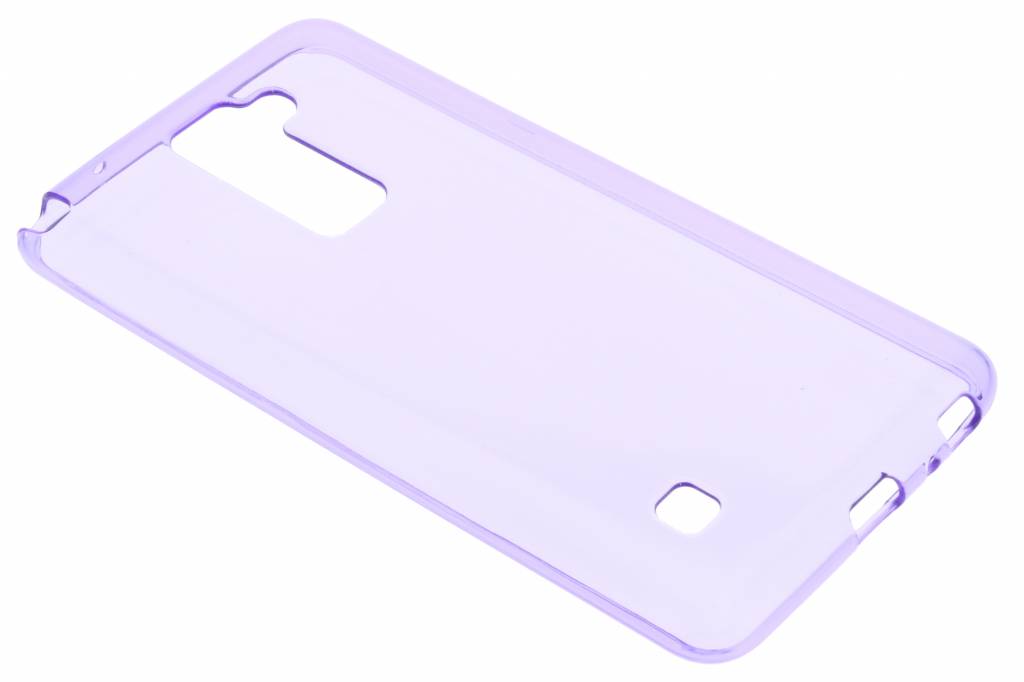 Image of Paarse transparante gel case voor de LG Stylus 2 (Plus)