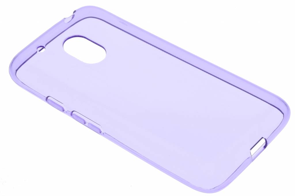 Image of Paarse transparante gel case voor de Motorola Moto G4 Play