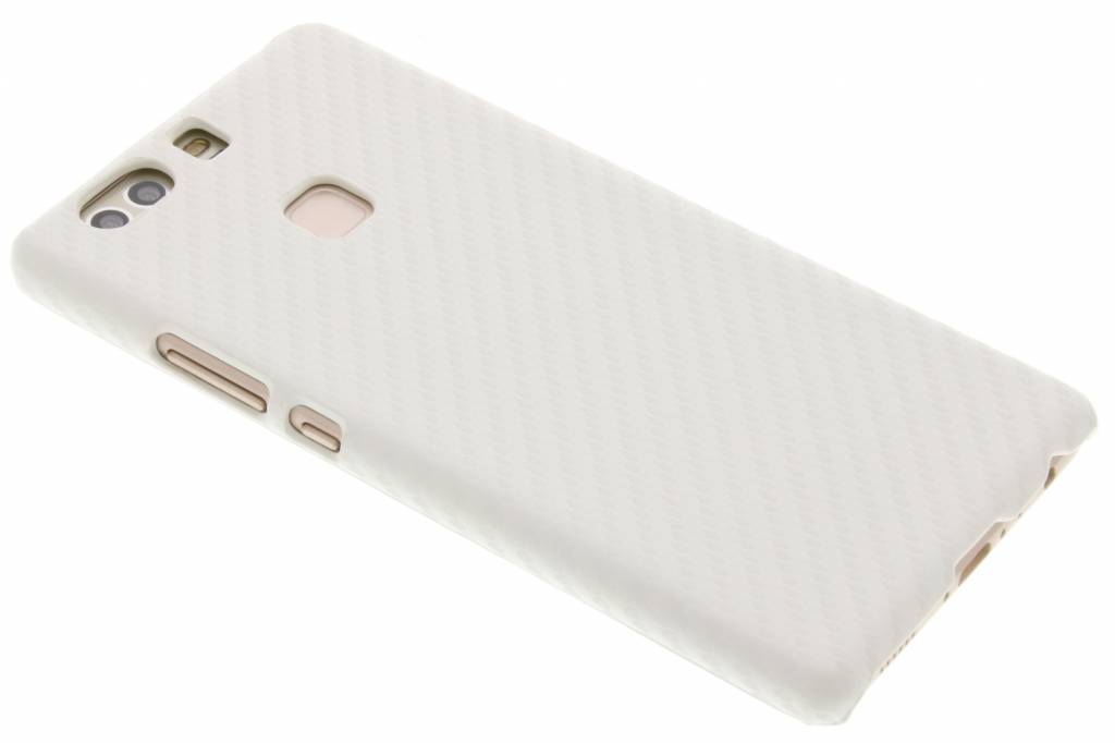 Image of Wit carbon look hardcase hoesje voor de Huawei P9 Plus